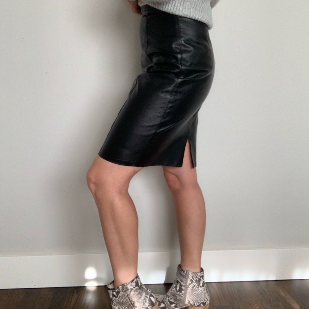 Vintage leather skirt